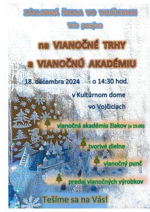 Pozvánka na vianočnú akadémiu