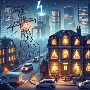 ilustračný obrázok na tému prerušenie dodávky elektrickej energie